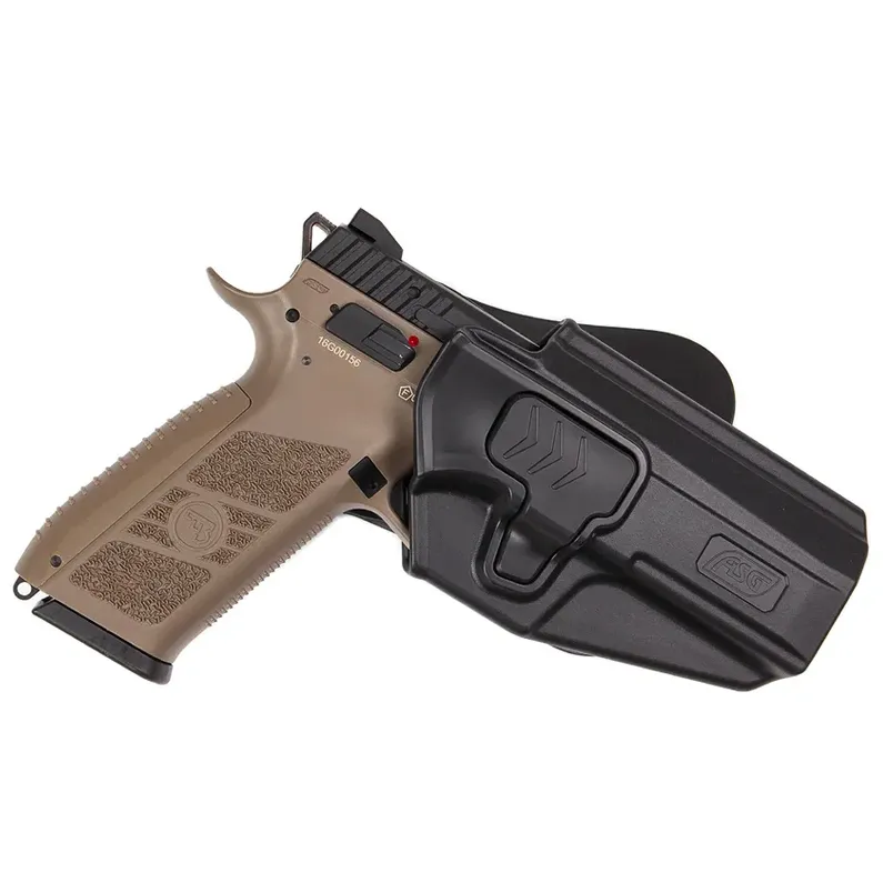 Holster ASG Strike Systems pentru CZ P-07 sau CZ P-09, negru, Polymer