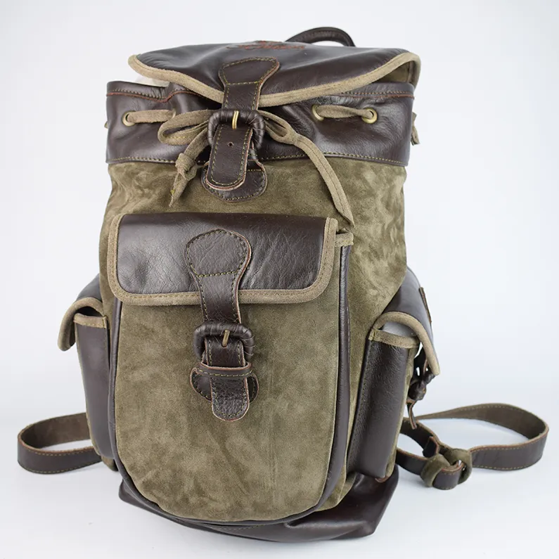 Rucsac vanator din piele naturala Hunting BLS cu 3 buzunare