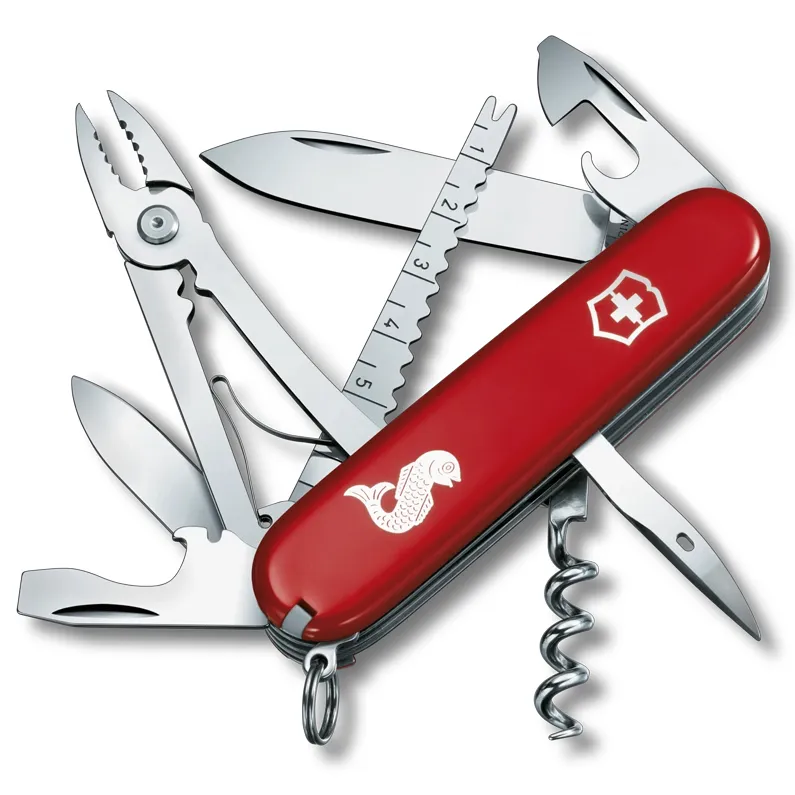 Briceag Victorinox Angler, 19 functii, rosu