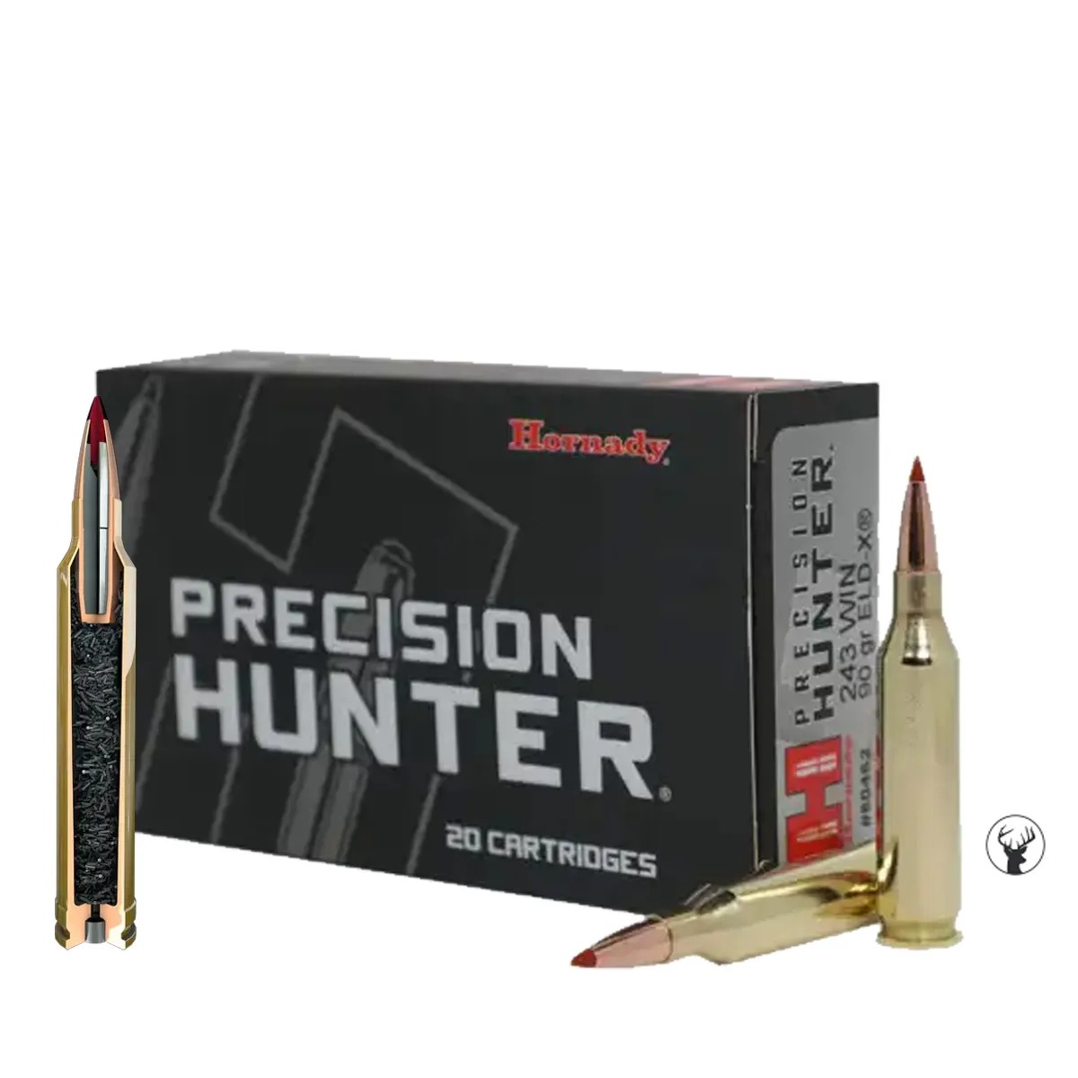 Muniție Hornady .243 Win 90 gr ELD-X Precision Hunter