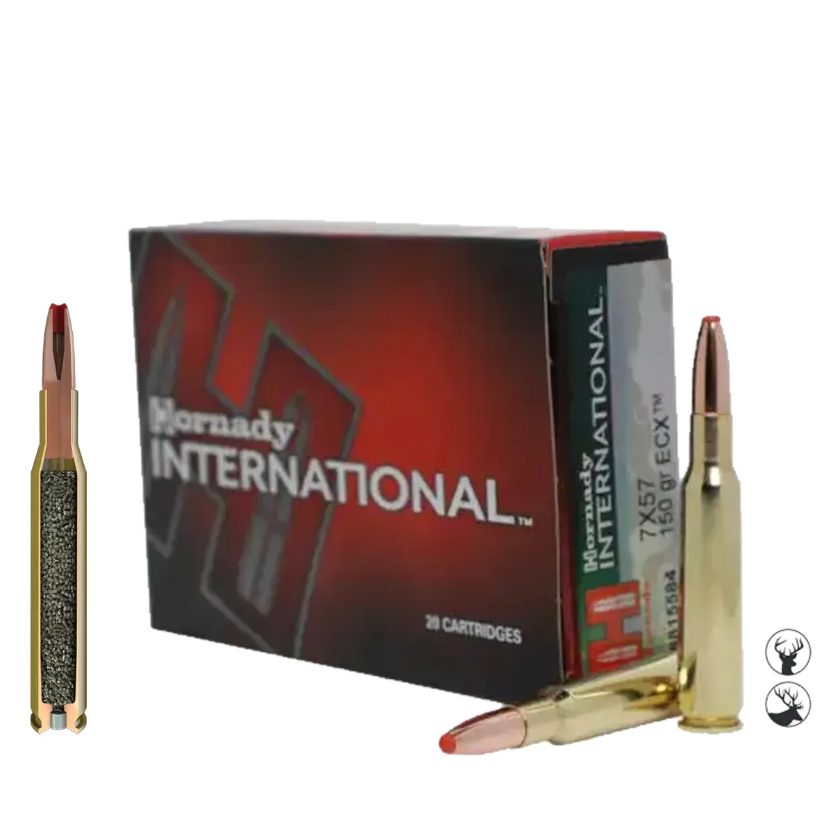 Muniție Hornady 7x57mm Mauser 150 gr ECX Hornady International