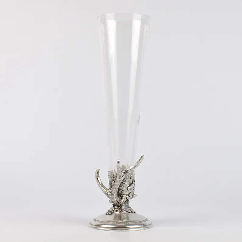 Pahar de bere Artina din sticla cu ornament din zinc, 0.4 ml.