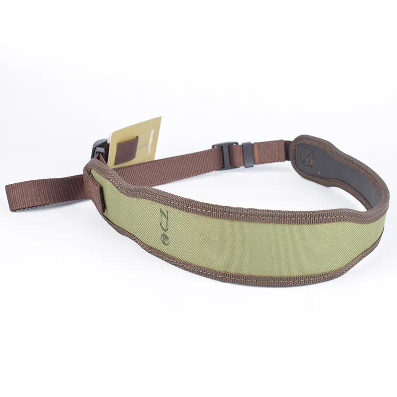 Curea arma CZ din textil verde, captusit cu cauciuc, latimea 60 mm.