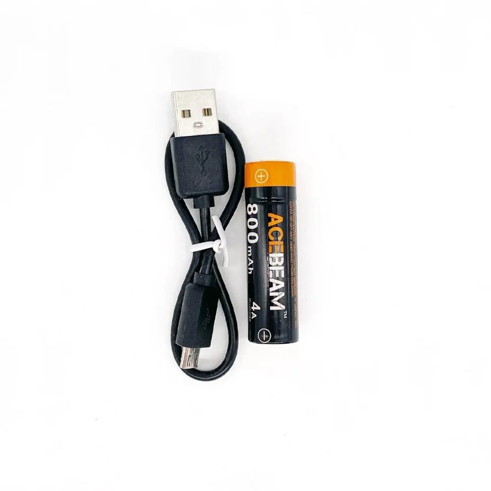 Acumulator AA 800mAh cu port Micro-USB Acebeam ARC14500N-800