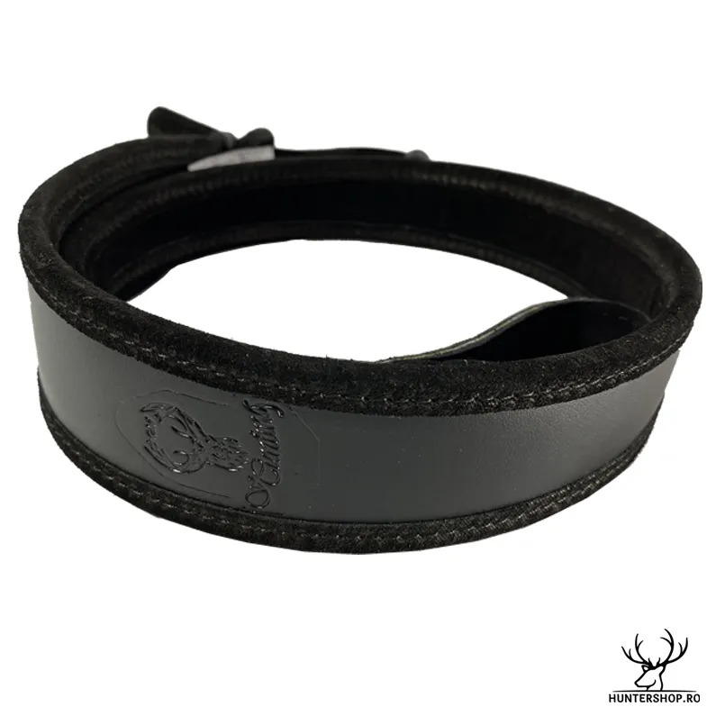Curea arma piele maro sau negru | captusit | velur | 50 mm | Hunting Luxory