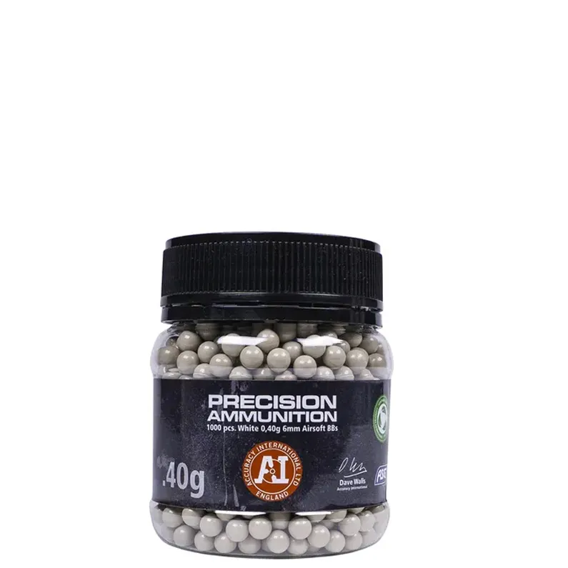 Bile airsoft 6 mm ASG Accuracy Int. PLA BBs – 0.40g, 1000 buc, sticla