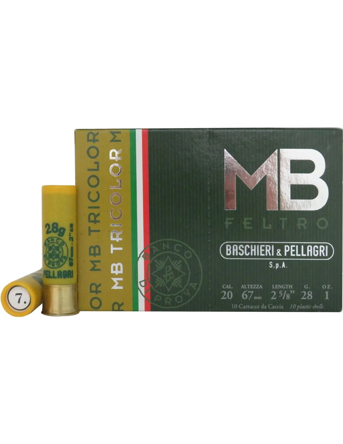 TRICOLOR CAL.20/28G/3,1MM (4) CARTON+PASLA