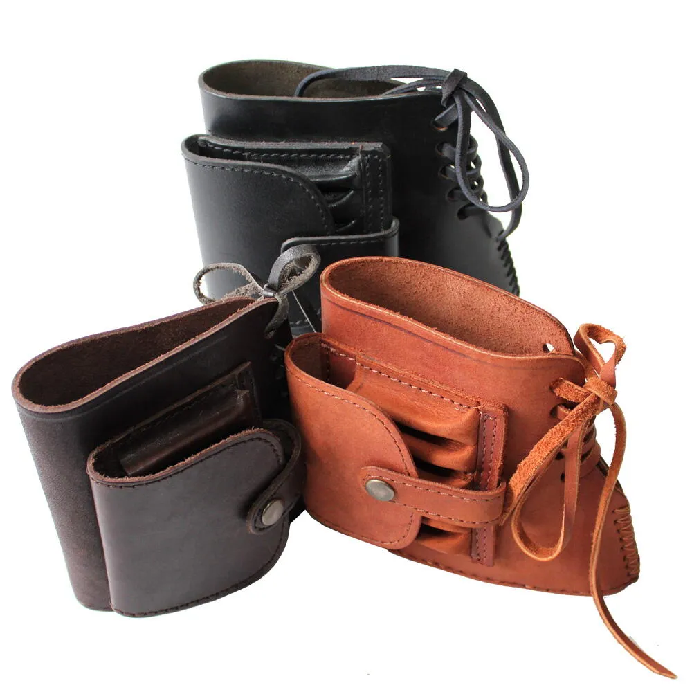 PROTECTIE PAT ARMA PIELE CU POSTURI GLONT ELASTIC NEGRU
