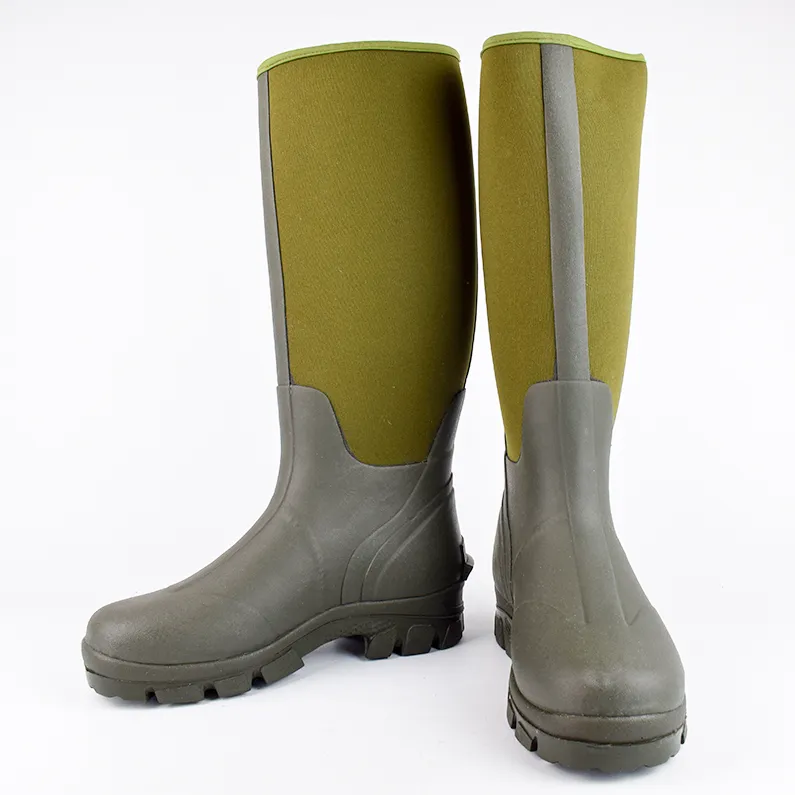 Cizma cauciuc verde captusit neopren de 5 mm | Jackdaw | marimi: 40, 41
