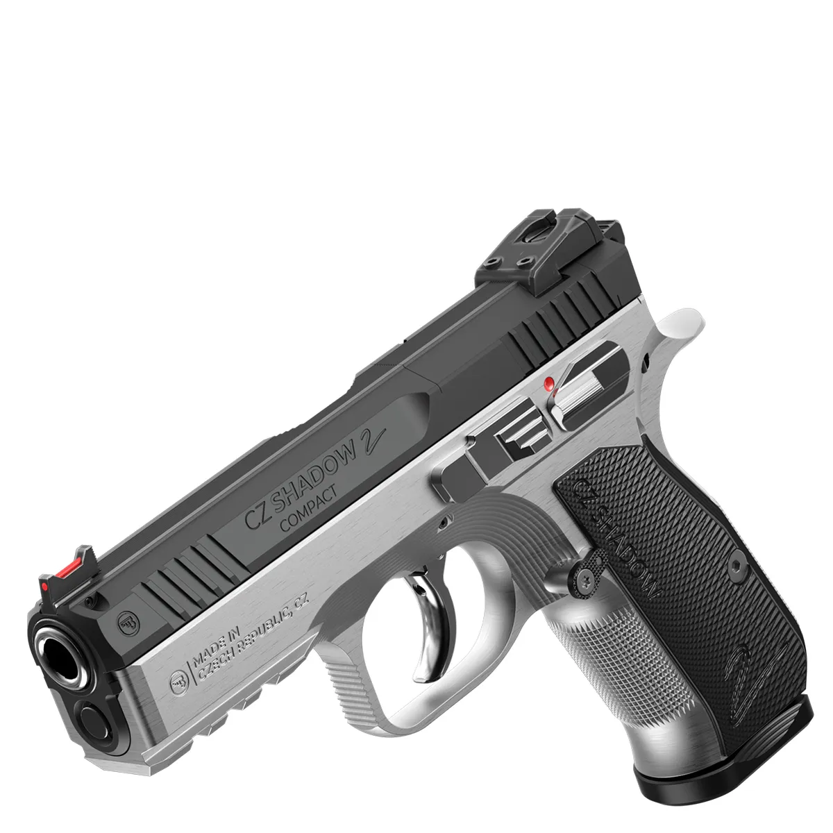 Pistol glont CZ Shadow 2 Compact Industrial Silver, cal.: 9 mm Luger, 15 rnd