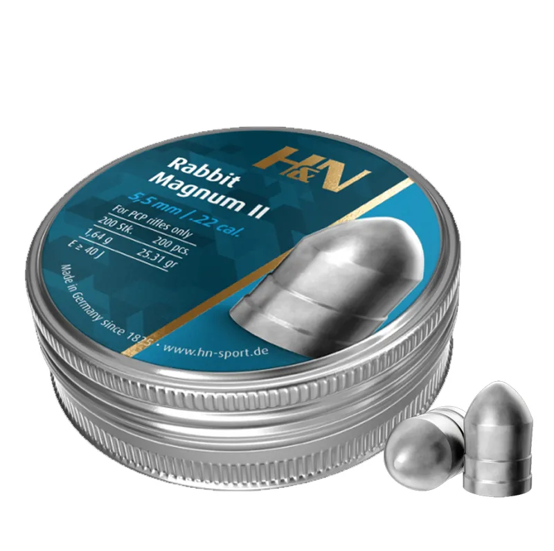 Munitie aer compirmat Haendler & Natermann Rabbit Magnum II 5,5 mm | 1,64 g.