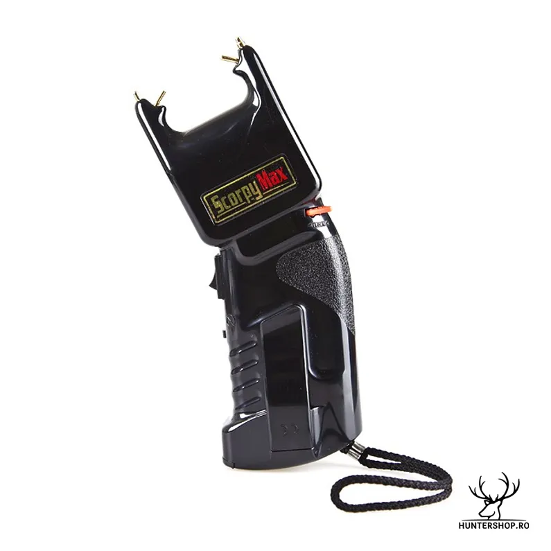 Aparat soc electric ESP electrosoc Scorpy Max Stun Gun cu spray de piper, 500.000 V. , 2 in 1
