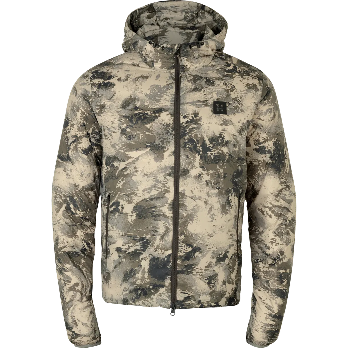 Jachetă din puf de vânătoare la munte Härkila Mountain Hunter Expedition, compactabilă, camuflaj AXIS MSP Mountain