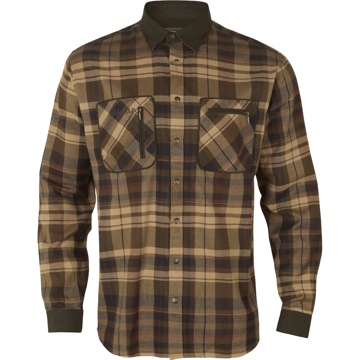 Cămașă de vânătoare Härkila Pajala, bej/maro (Beige w/brown)