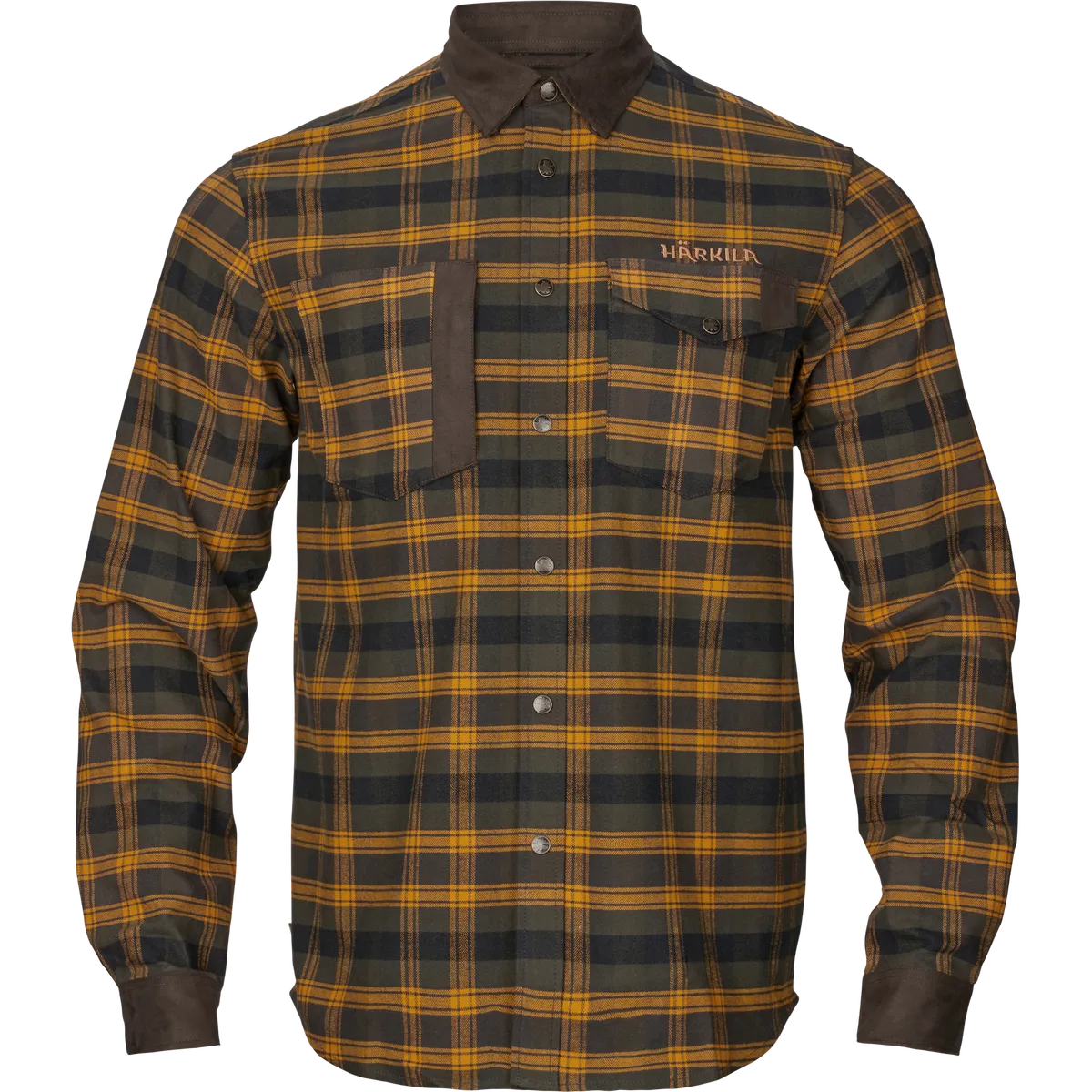 Cămașă de vânătoare din flanel Härkila Aivak, maro (Buckthorn brown)