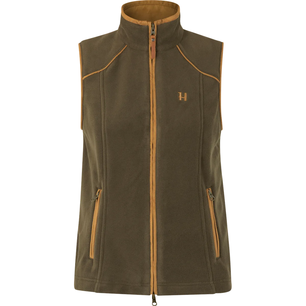 Vestă fleece damă Härkila Sandhem 200, verde (Willow green)