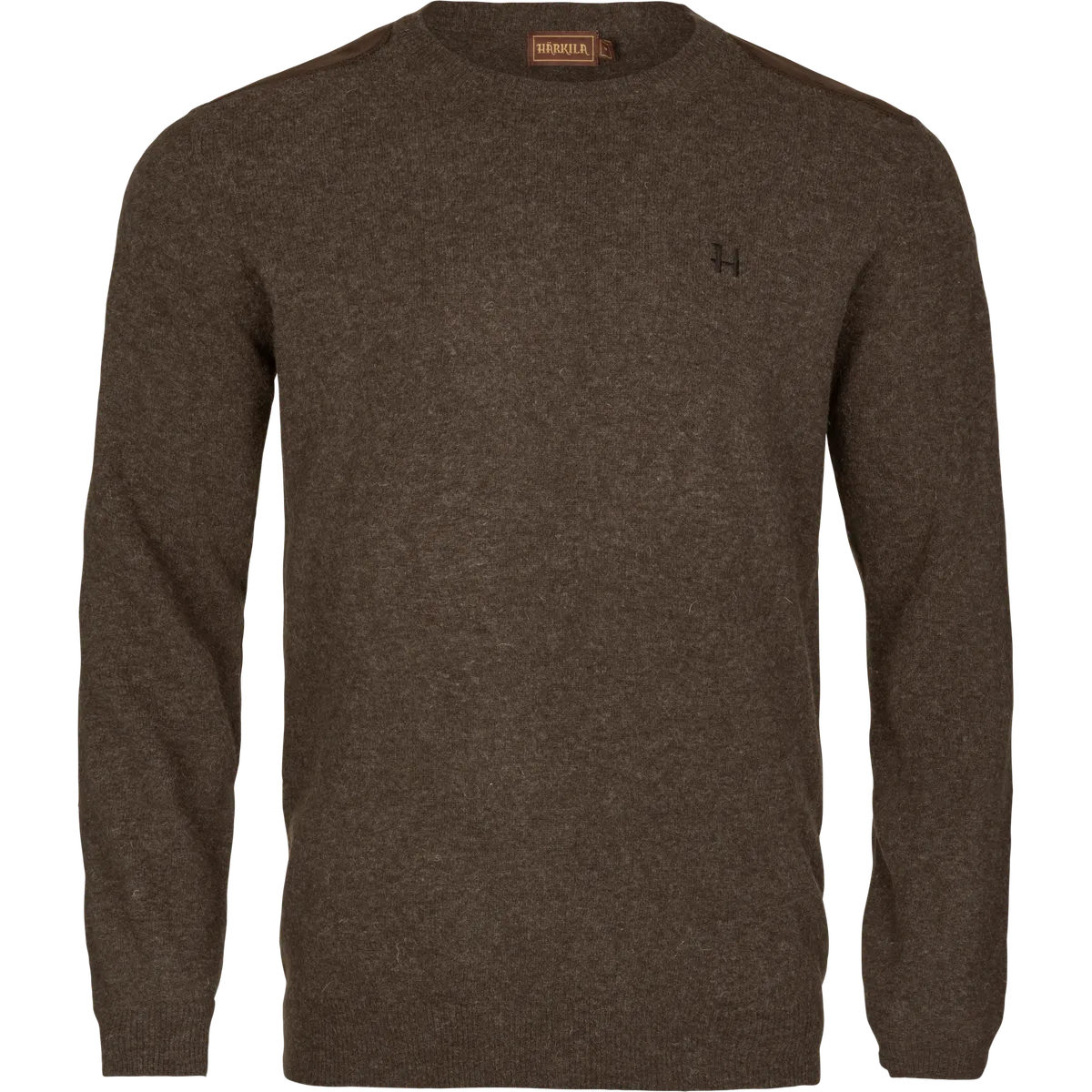 Pulover din lână Härkila Arran, maro (Slate brown)
