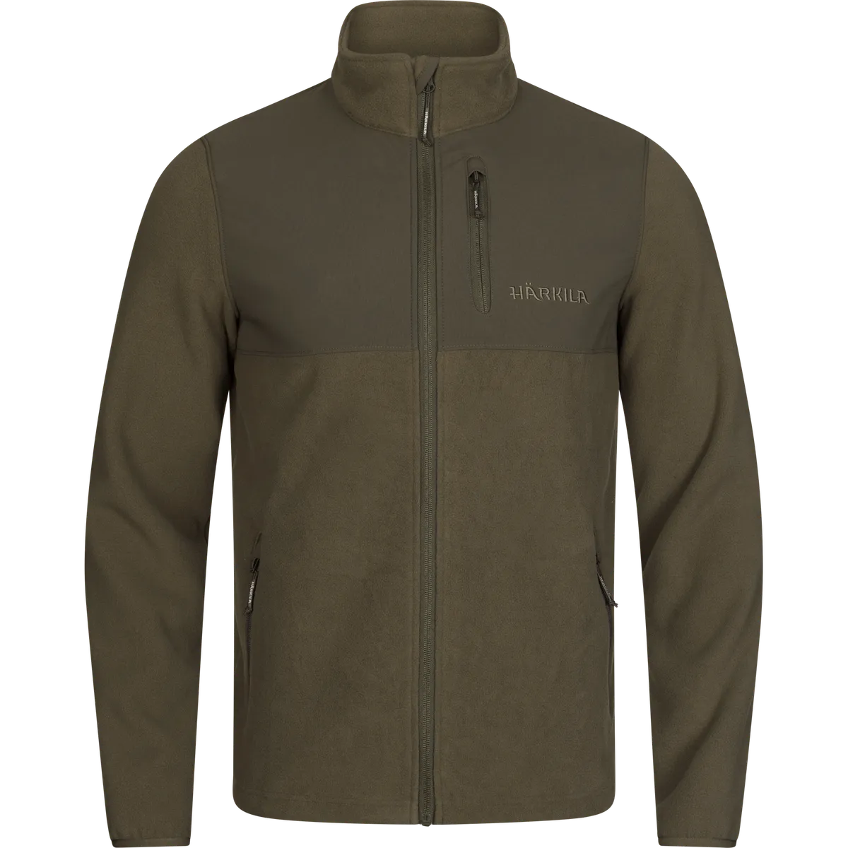 Jachetă fleece de vânătoare Härkila Fjell, verde deschis (Light willow green)