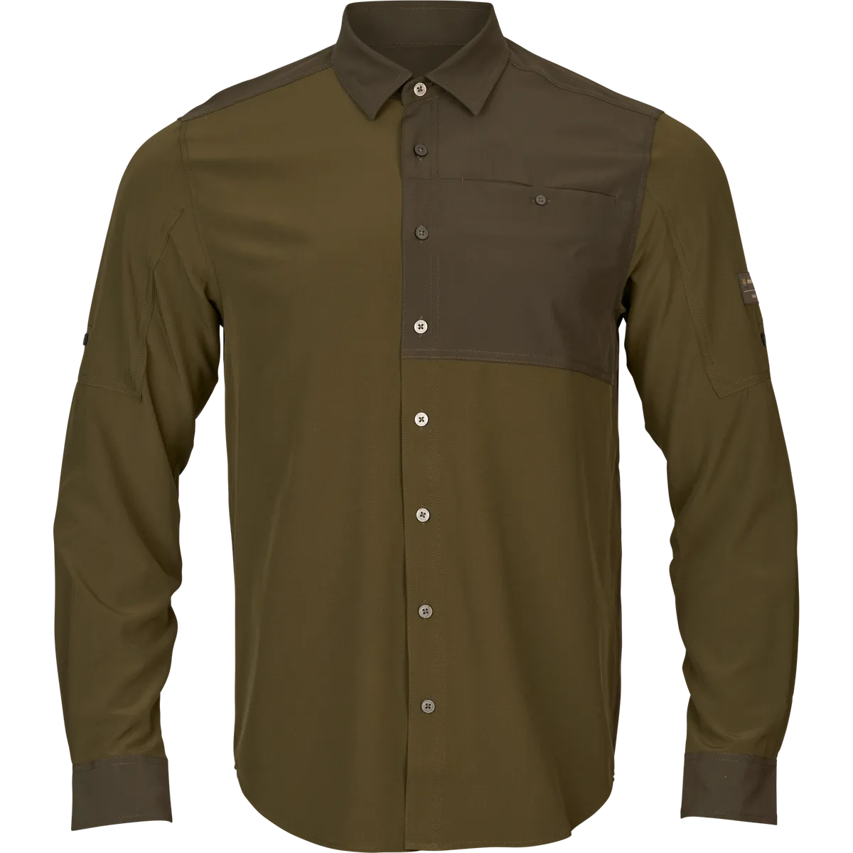 Cămașă de vânătoare ușoară Härkila Logmar, oliv închis/verde (Dark olive/Willow green)