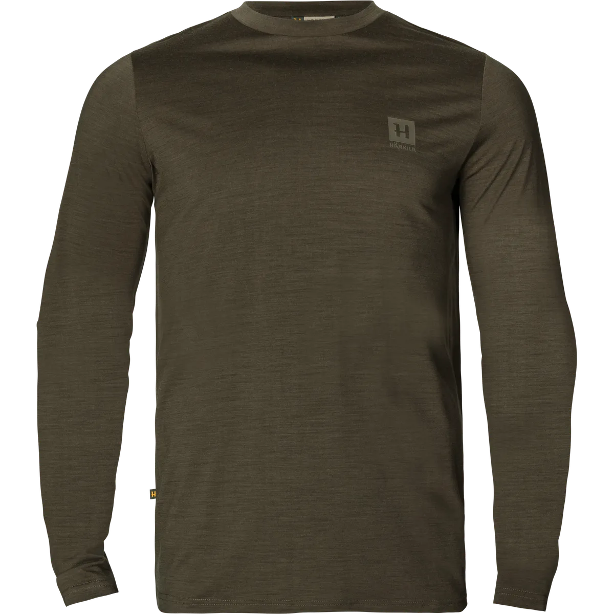 Bluză de corp din lână merino Härkila Base All Season, cu mânecă lungă, verde (Willow green)