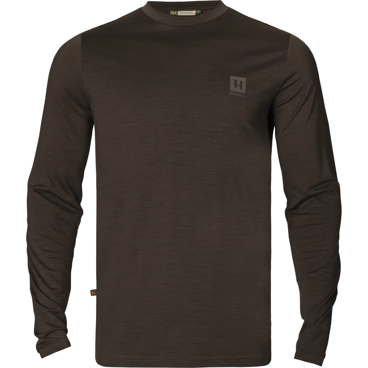 Bluză de corp din lână merino Härkila Base All Season, cu mânecă lungă, maro (Shadow brown)
