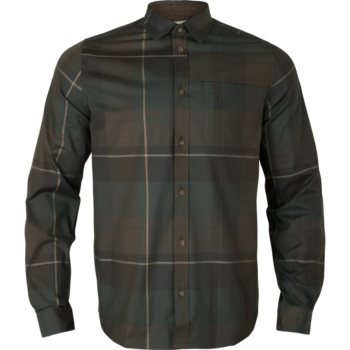 Cămașă de vânătoare Härkila Akse, maro în carouri (Shadow brown check)