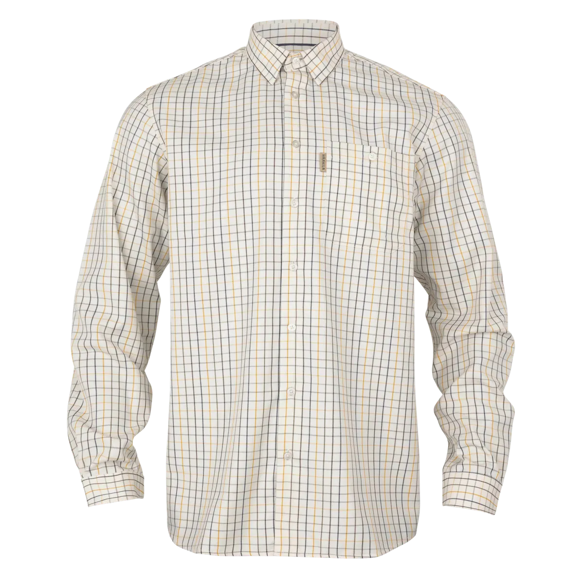 Cămașă din lână Härkila Haywood, galben în carouri (Arrowwood yellow check)