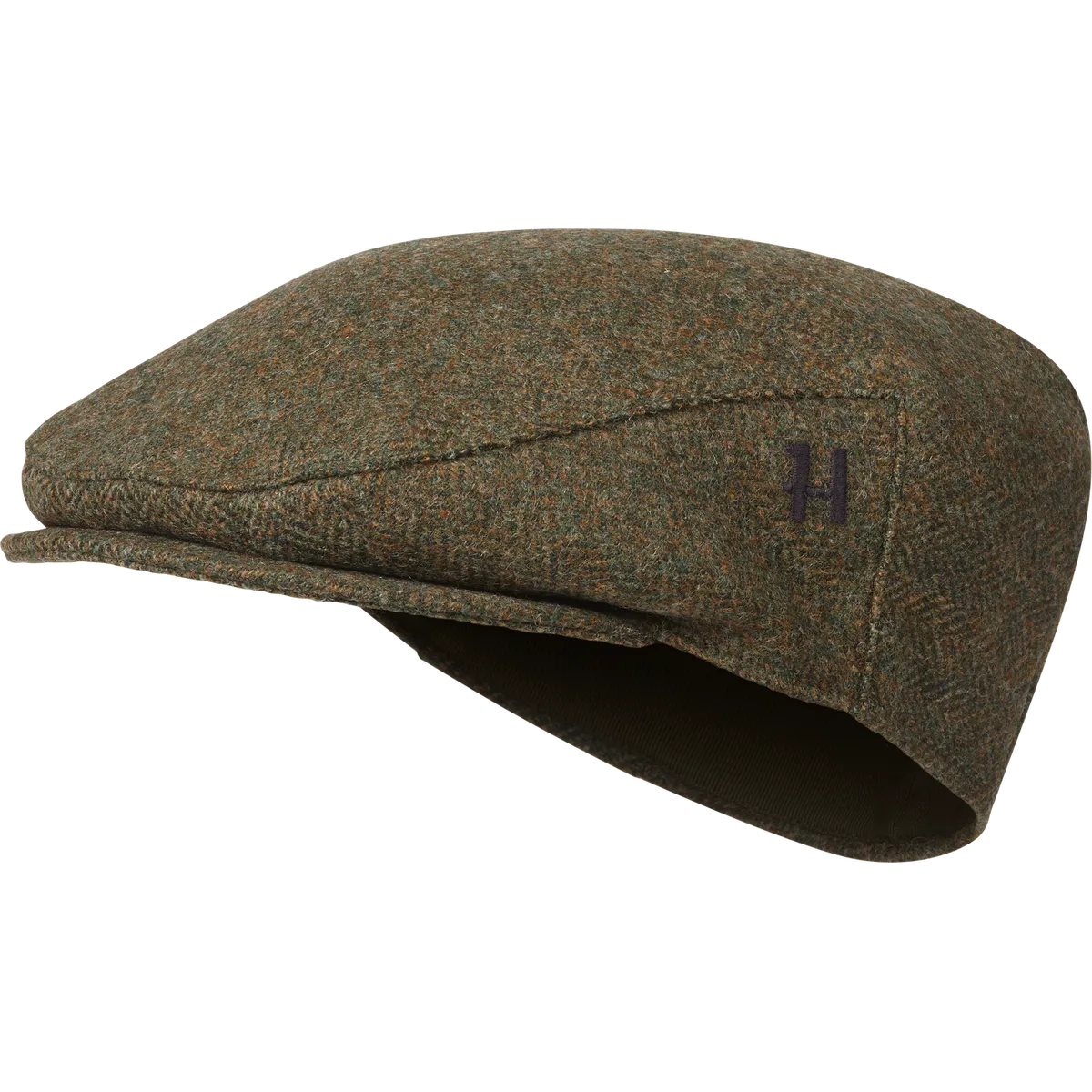 Șapcă clasică din tweed Härkila Kenmore, Forest green/Herringbone
