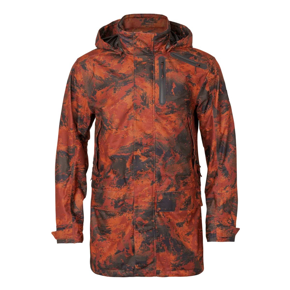 Jachetă lungă de vânătoare camo Härkila Forest Hunter GTX, camuflaj AXIS MSP Autumn orange