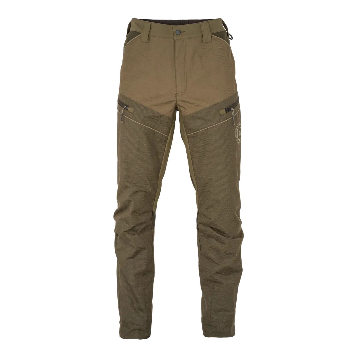Pantaloni de vânătoare anti-spini Härkila Teneo Pro, verde/verde (Willow green/Golden willow green)