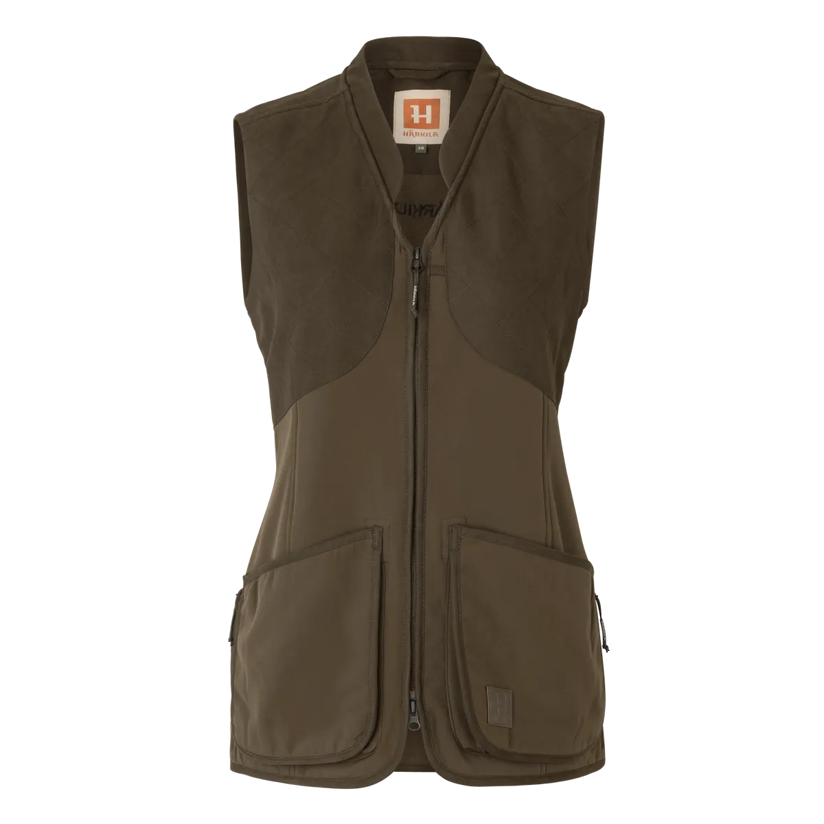 Vestă de tir damă Härkila Skye, verde/maro (Willow green/Shadow brown)