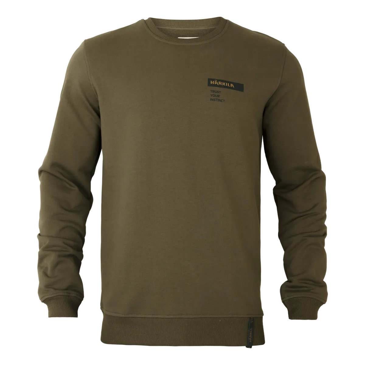 Bluză din bumbac Härkila Logo Band, verde (Willow green)
