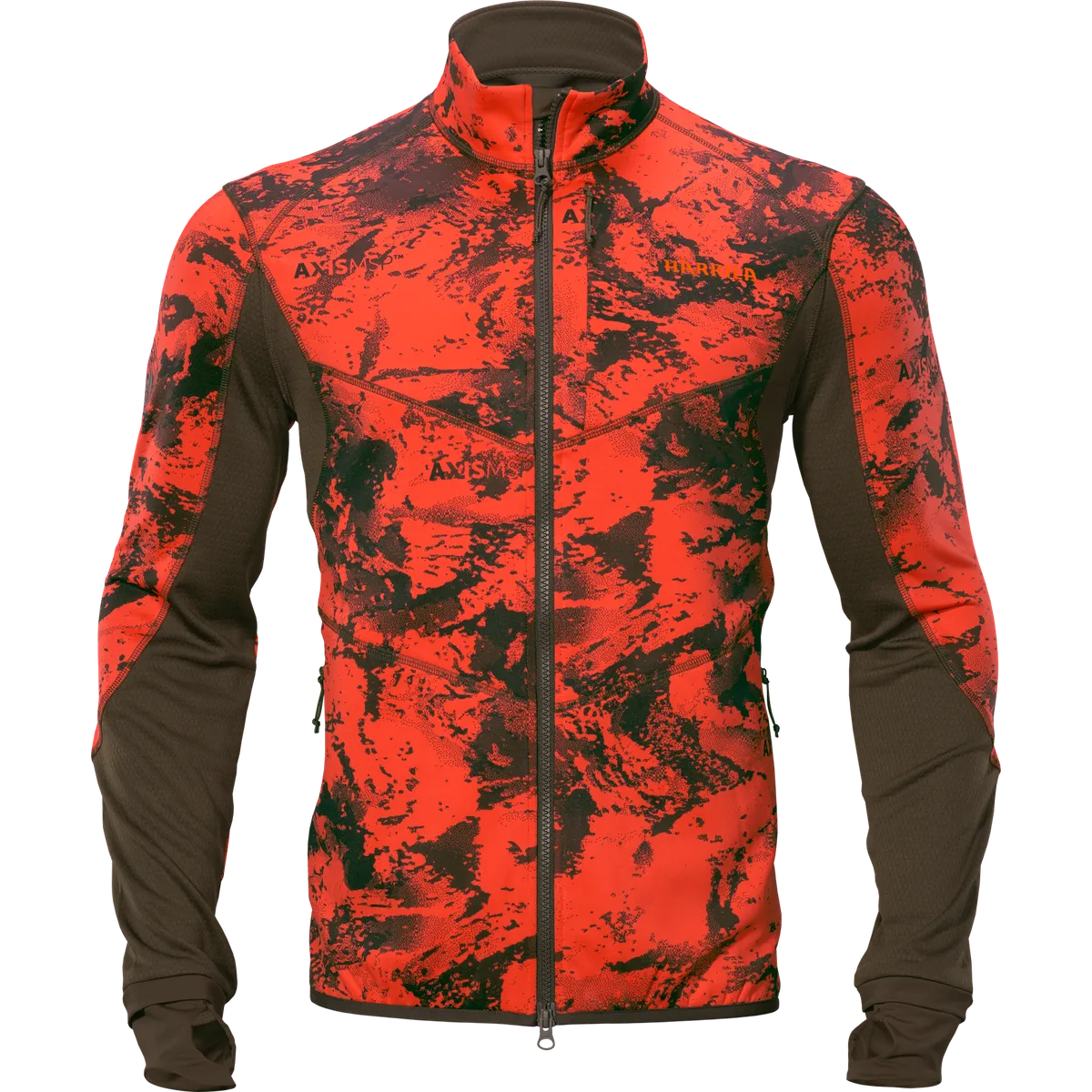 Jachetă fleece camo Härkila Wildboar Pro, camuflaj AXIS MSP Wildboar orange/maro (AXIS MSP®Wildboar orange/Shadow brown)