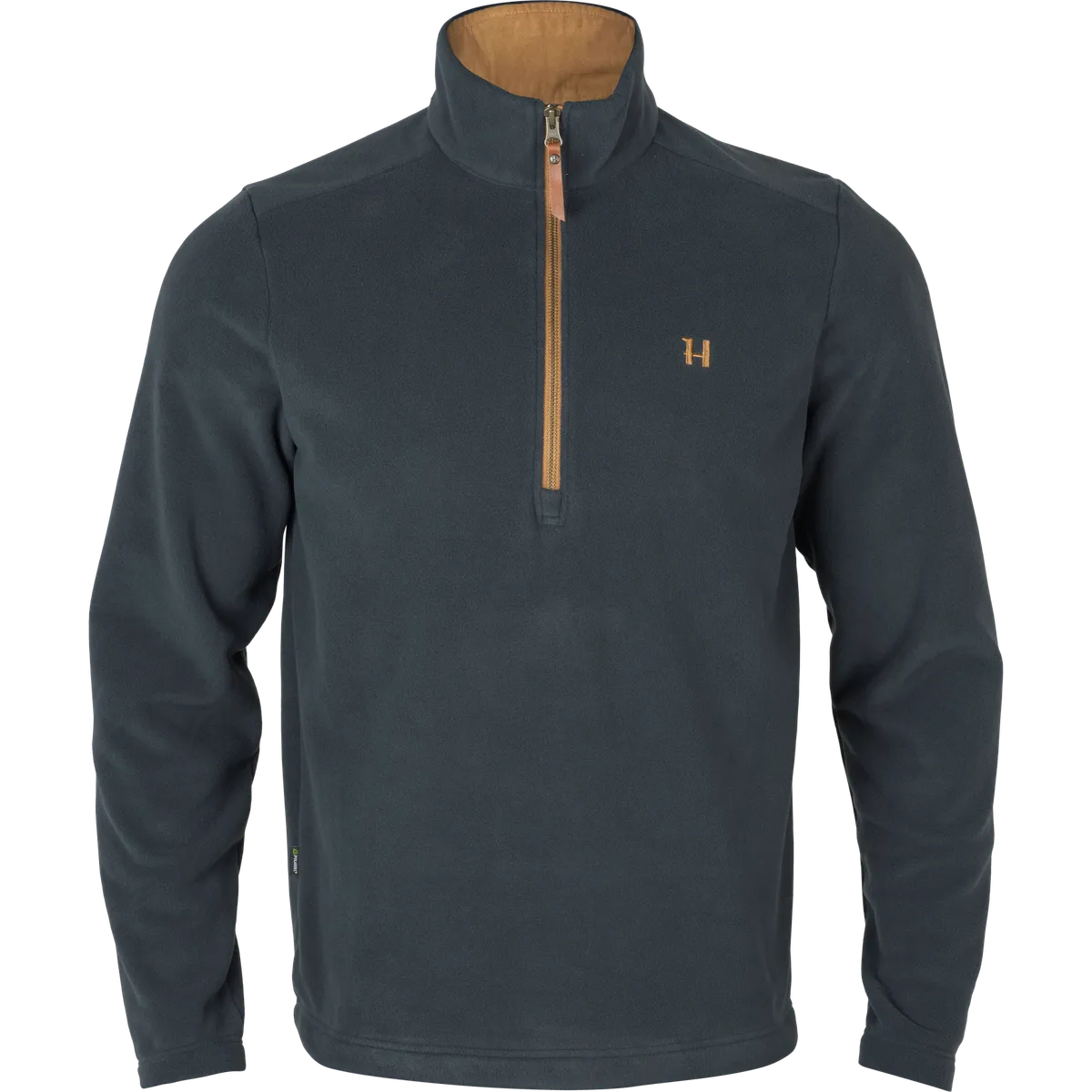 Bluză fleece Härkila Sandhem 200 cu fermoar scurt, bleumarin închis