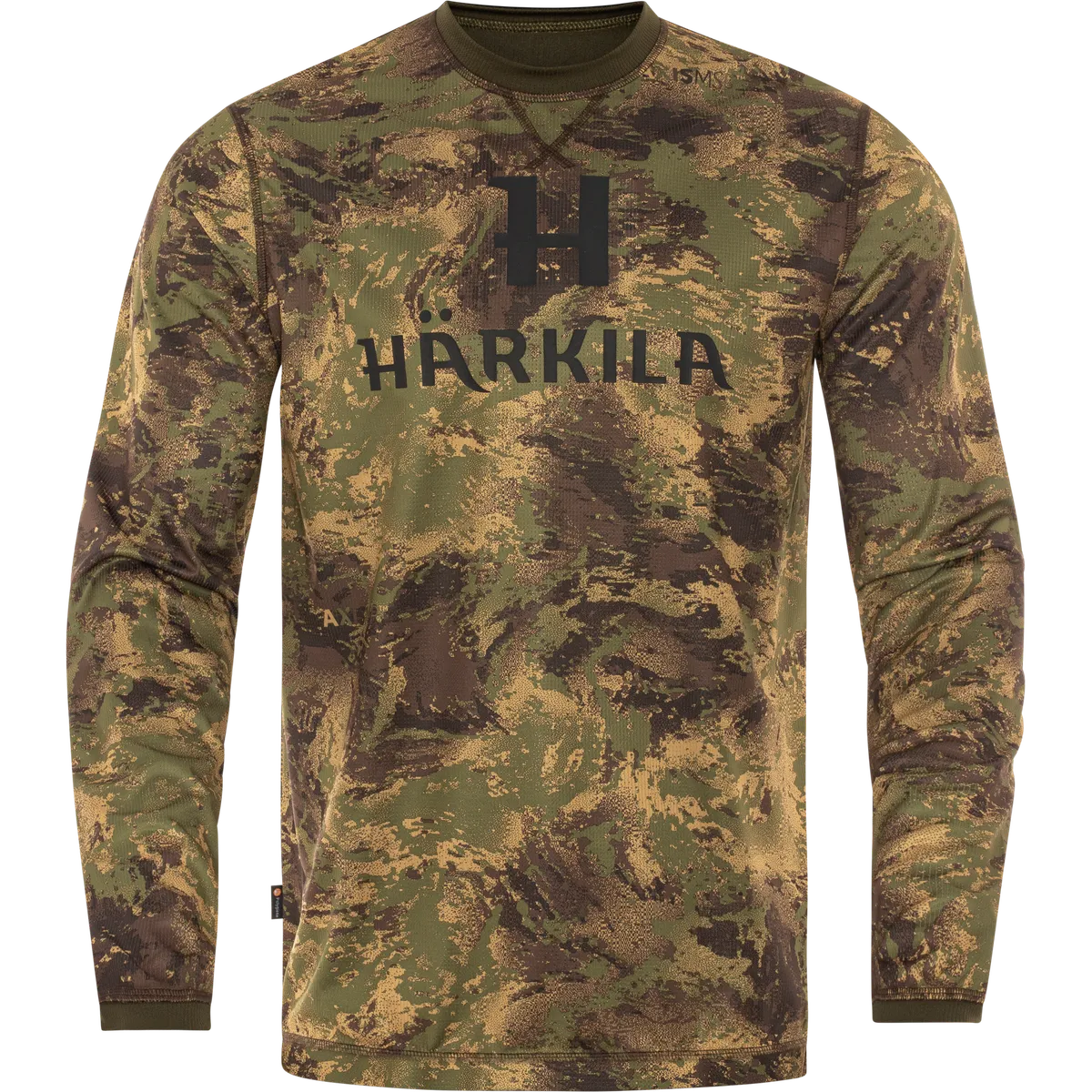 Bluză tehnică camo Härkila Deer Stalker, cu mânecă lungă, camuflaj AXIS MSP Forest