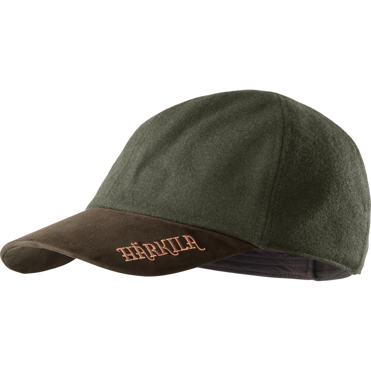 Șapcă din lână Härkila Metso Active, verde/maro (Willow green/Shadow brown)