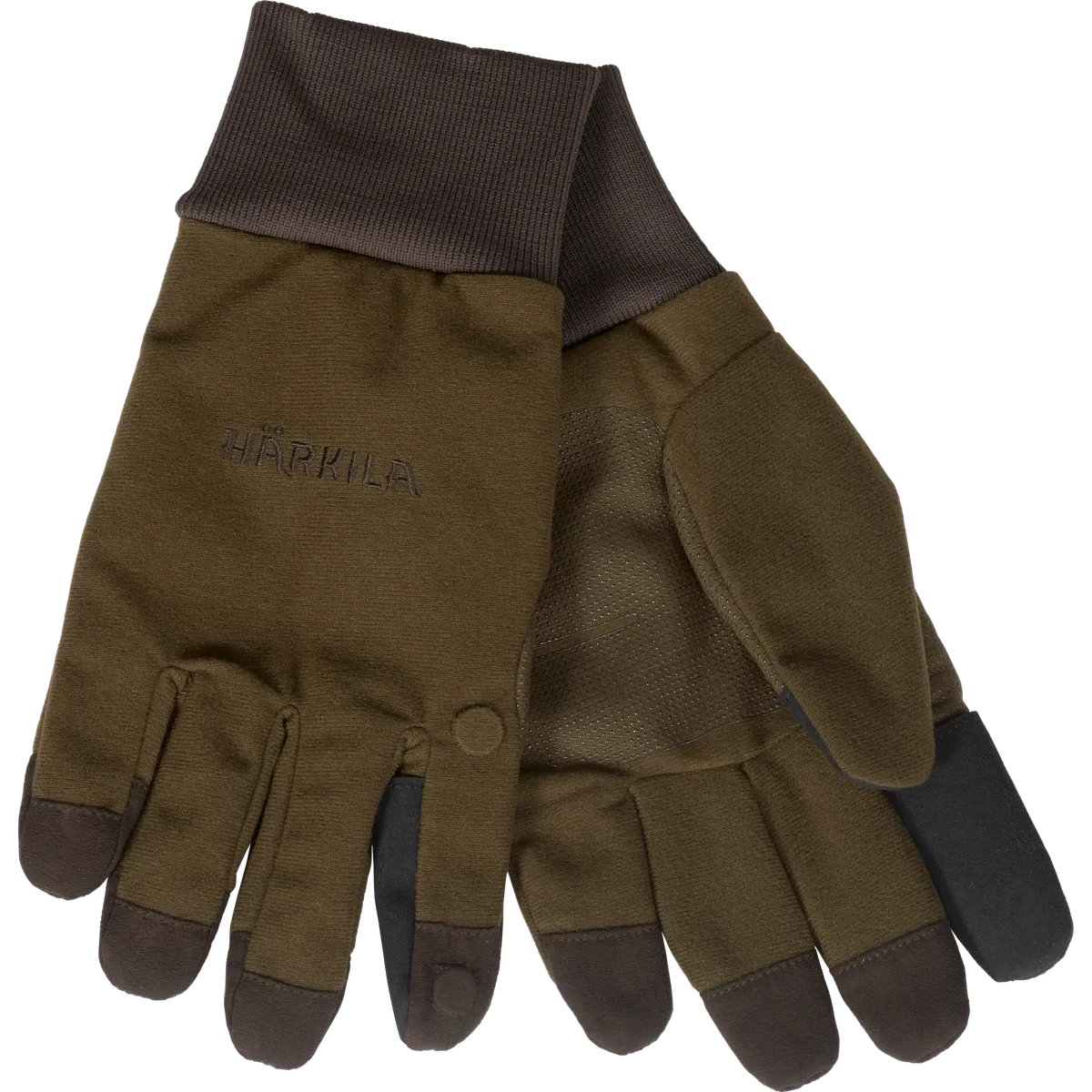 Mănuși de vânătoare Härkila Retrieve HWS, oliv închis (Dark warm olive)