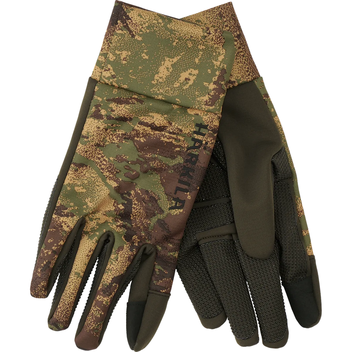 Mănuși fleece camo Härkila Deer Stalker, camuflaj AXIS MSP Forest