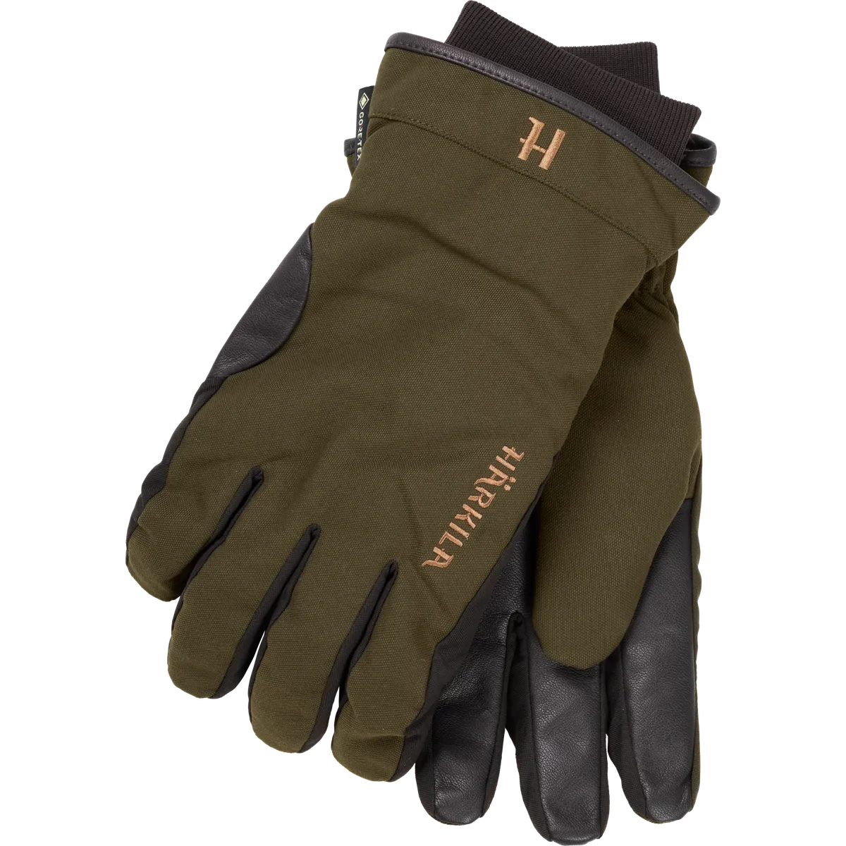 Mănuși de vânătoare Härkila Pro Hunter GTX, verde/maro (Willow green/Shadow brown)