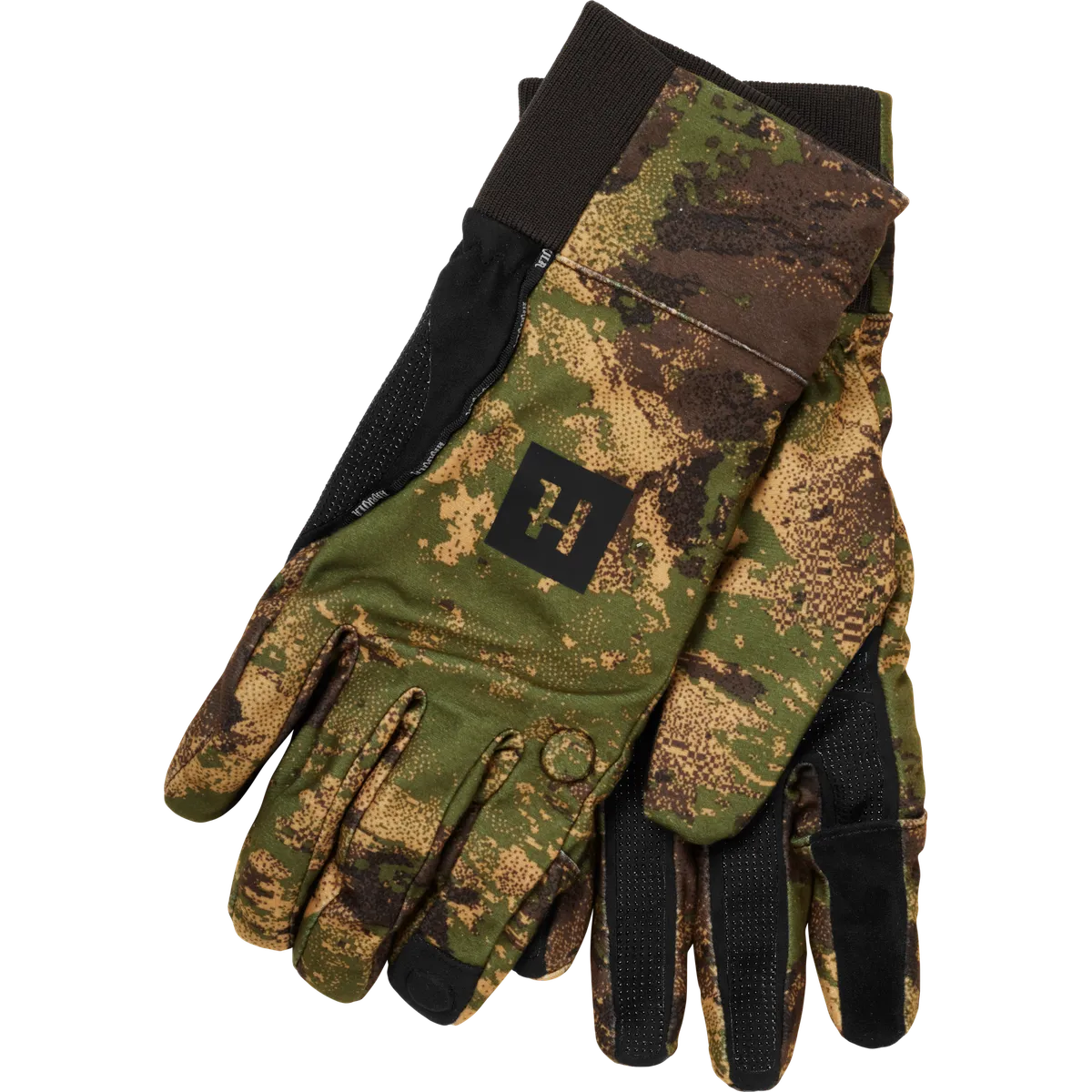 Mănuși camo impermeabile Härkila Deer Stalker HWS, camuflaj AXIS MSP Forest
