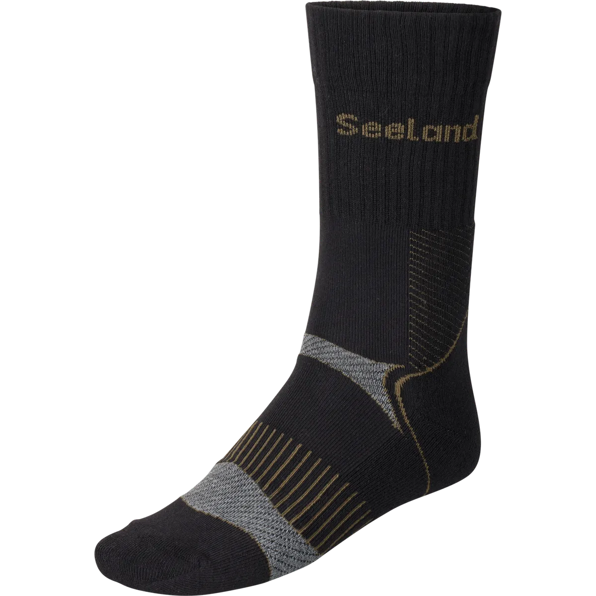 Șosete Seeland Field Coolmax, set 2 perechi, negru/gri închis