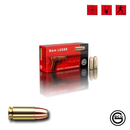 CARTUS 9MM LUGER/JHP/7,5G