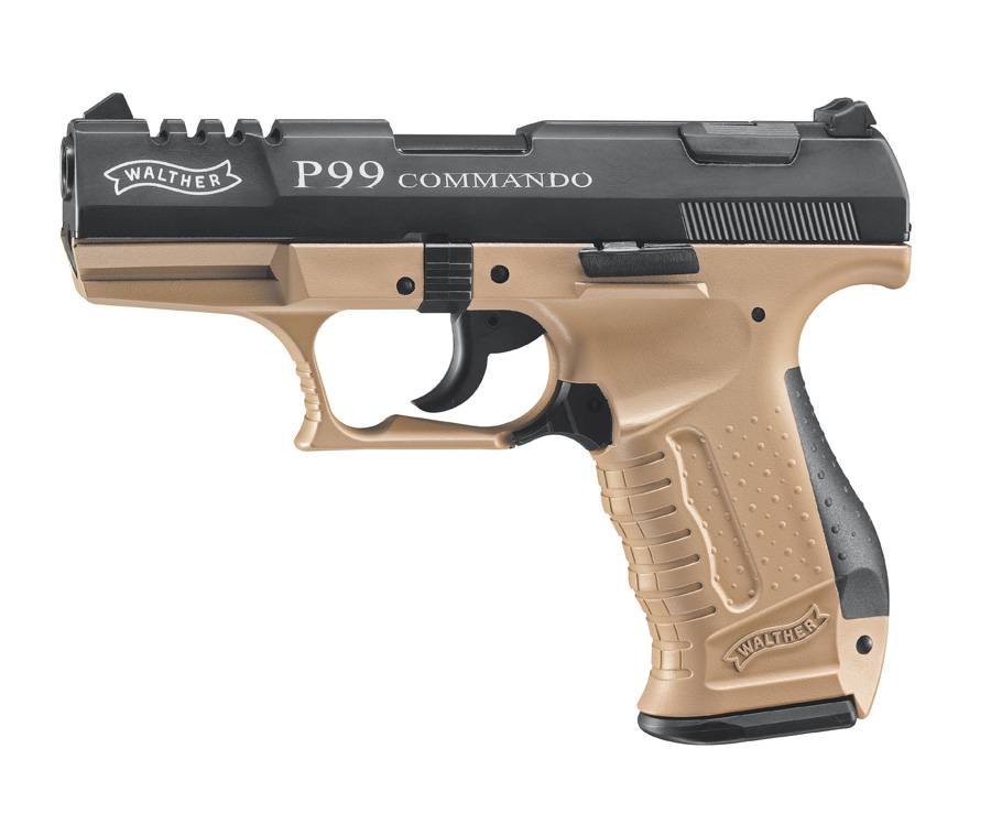 PISTOL GAZ WALTHER P99 COMANDO 9MM